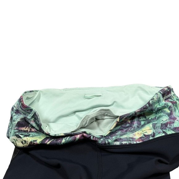 Lululemon Var-City Crop Navy Iridescent Multi Mesh Panel Lattice Leggings Size 8 - Picture 9 of 14